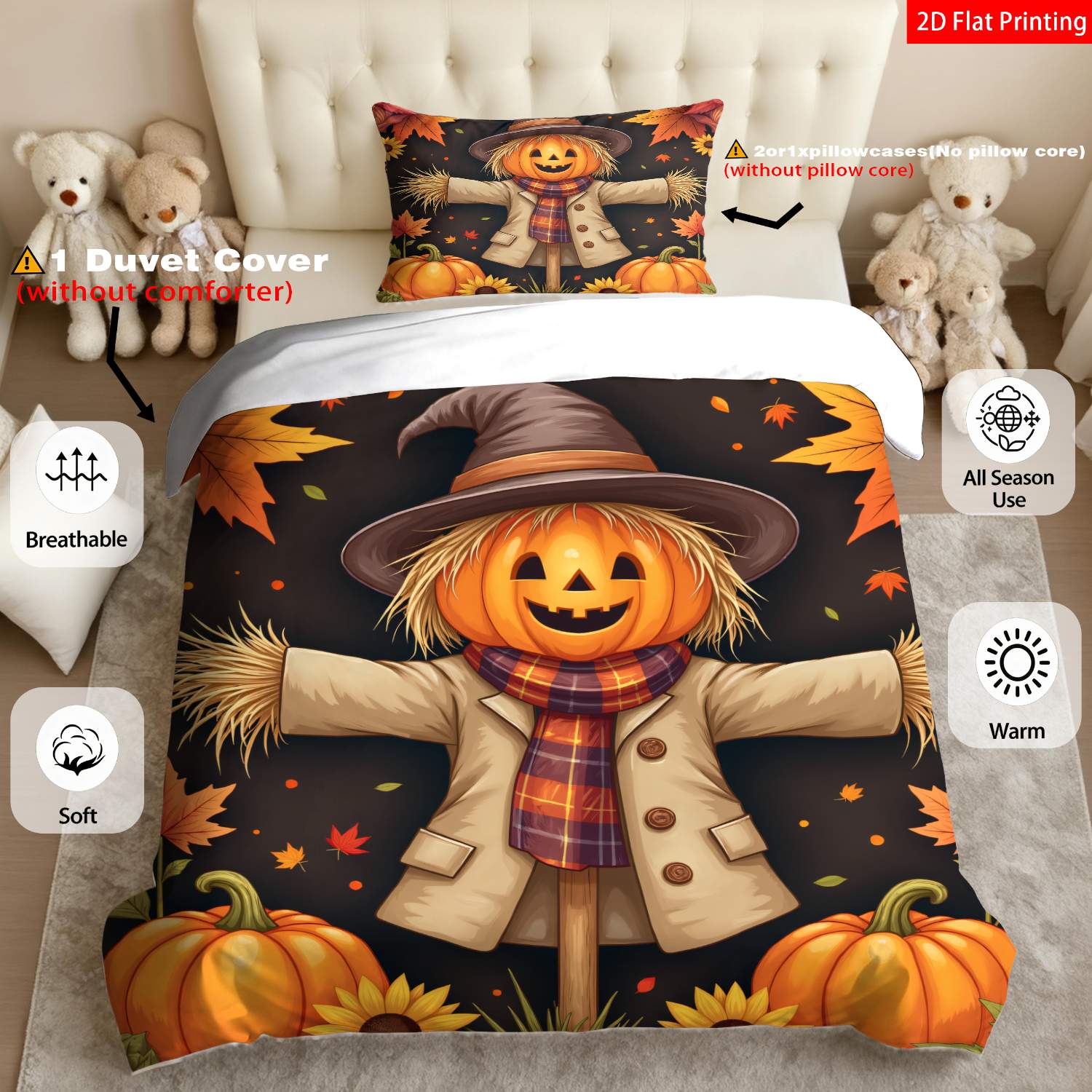 Duvet Cover Set with Pillowcas - огляд і ціна Duvet Cover Sets With Zipper