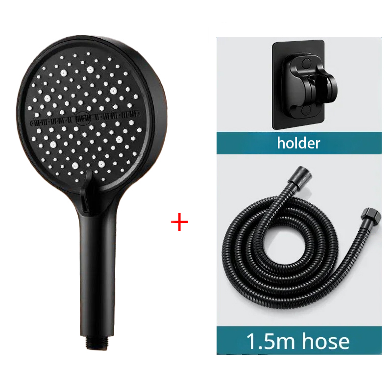 3pcs Bathroom Shower Head Silv - огляд і ціна High Pressure Shower Head Handheld