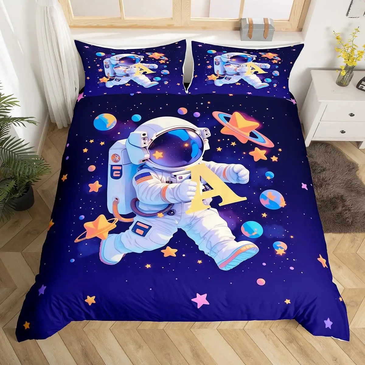 Astronaut Duvet Cover Set Cart - огляд і ціна Duvet Cover Sets With Zipper