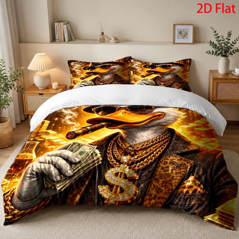 Wealthy Duck Theme Duvet Cover - огляд і ціна Duvet Cover Sets With Zipper