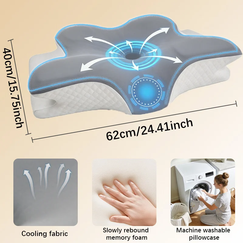 Memory Foam Pillow Cervical Pi - огляд і ціна Memory Foam Orthopedic Pillow Neck Pain