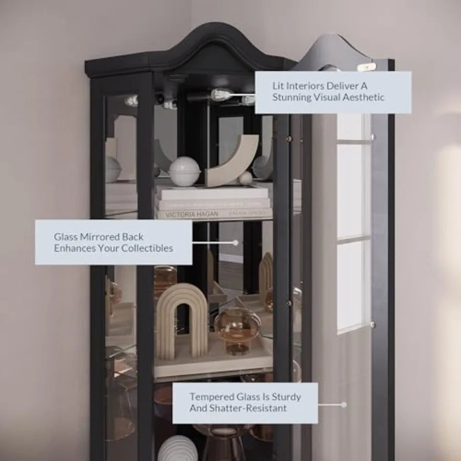 Lighted 3-side glass display c - огляд і ціна Lighting