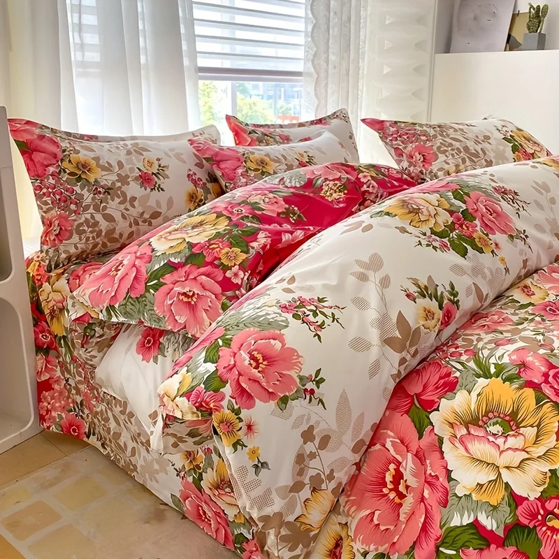 Floral Duvet Cover Set with Zi - огляд і ціна Duvet Cover Sets With Zipper